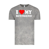 Cloud Rock I Love My Boyfriend T-Shirt Vintage Tee - PixelWave