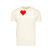 Vintage Arctic I Love My Boyfriend T-Shirt Vintage Tee - PixelWave