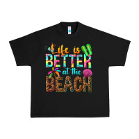 Black Life is better at the beach Urban Heavy Tee - NancyCooperArtShop