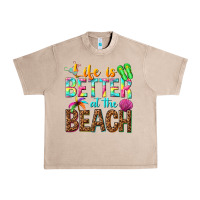 French Oak Life is better at the beach Urban Heavy Tee - NancyCooperArtShop