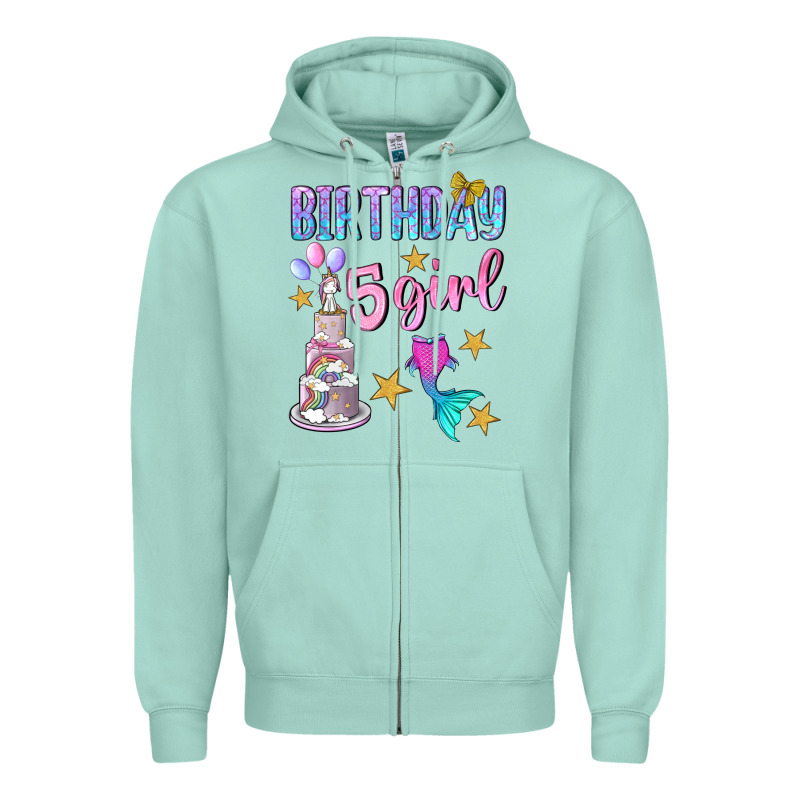 Birthday Girl 5 Zipper Hoodie by BundleAndBundleShop | Teevron