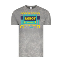 Cloud Rock it's robot fighting time funny robotics engineer battle bots Vintage Tee - PixelWave