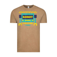 Vintage Coffee it's robot fighting time funny robotics engineer battle bots Vintage Tee - PixelWave