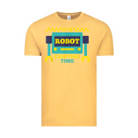 Vintage Mustard it's robot fighting time funny robotics engineer battle bots Vintage Tee - PixelWave