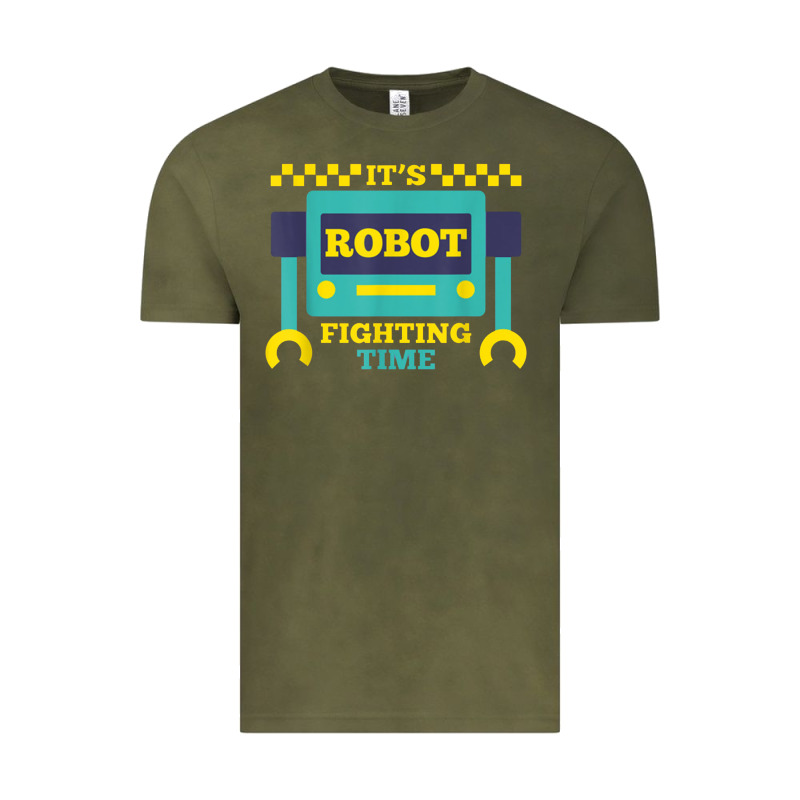 It's Robot Fighting Time Funny Robotics Engineer Battle Bots Vintage Tee by PixelWave | Teevron