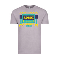 Vintage Zinc it's robot fighting time funny robotics engineer battle bots Vintage Tee - PixelWave