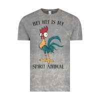 Cloud Rock Moana Hei Hei Is My Spirit Animal Portrait Vintage Tee - PixelWave