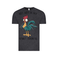 Vintage Black Moana Hei Hei Is My Spirit Animal Portrait Vintage Tee - PixelWave