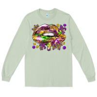 Matcha Mardi Gras lips Long Sleeve Tee - HowdyJamesFarm