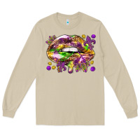 Mushroom Mardi Gras lips Long Sleeve Tee - HowdyJamesFarm