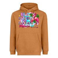 Meerkat bea flamingo in a flock of pigeons Heavyweight Hoodie - CowhideDigitalArt