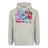 Moon Dust bea flamingo in a flock of pigeons Heavyweight Hoodie - CowhideDigitalArt