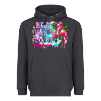 Smoke bea flamingo in a flock of pigeons Heavyweight Hoodie - CowhideDigitalArt