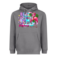 Storm bea flamingo in a flock of pigeons Heavyweight Hoodie - CowhideDigitalArt