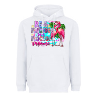 White bea flamingo in a flock of pigeons Heavyweight Hoodie - CowhideDigitalArt