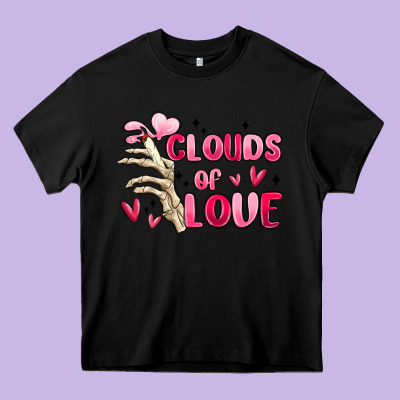 Clouds Of Love Heavy Core Tee Designed By Maliassmallbusiness