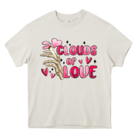 Cream clouds of love Heavy Core Tee - MaliasSmallBusiness
