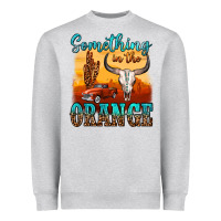 Heather Grey something in the orange Heavyweight Sweatshirt - OliviaCreatesArt