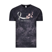 Cloud Black pretty white ribbon support lung cancer awareness t shirt Vintage Tee - Craftify