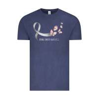 Vintage Denim pretty white ribbon support lung cancer awareness t shirt Vintage Tee - Craftify