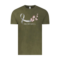 Vintage Olive pretty white ribbon support lung cancer awareness t shirt Vintage Tee - Craftify
