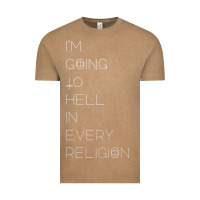 Vintage Coffee i'm  going to  hell in  every  religion Vintage Tee - Craftify