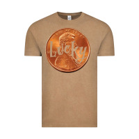 Vintage Coffee Cute Good Luck Gift - Lucky Penny Vintage Tee - Craftify