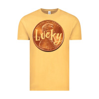 Vintage Mustard Cute Good Luck Gift - Lucky Penny Vintage Tee - Craftify