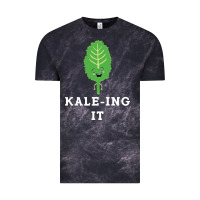 Cloud Black kaleing it kale art for vegans vegetarians Vintage Tee - Craftify