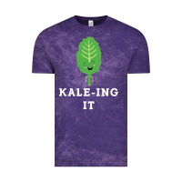 Cloud Purple kaleing it kale art for vegans vegetarians Vintage Tee - Craftify