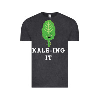 Vintage Black kaleing it kale art for vegans vegetarians Vintage Tee - Craftify