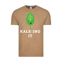 Vintage Coffee kaleing it kale art for vegans vegetarians Vintage Tee - Craftify