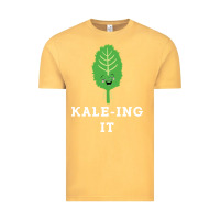 Vintage Mustard kaleing it kale art for vegans vegetarians Vintage Tee - Craftify