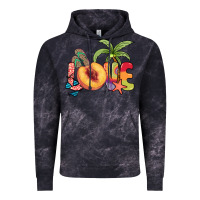 Cloud Black Love peach summer Vintage Hoodie - NancyCooperArtShop