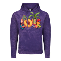 Cloud Purple Love peach summer Vintage Hoodie - NancyCooperArtShop