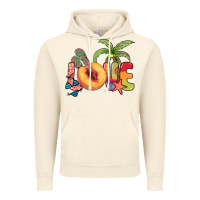Vintage Artic Love peach summer Vintage Hoodie - NancyCooperArtShop