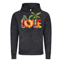 Vintage Black Love peach summer Vintage Hoodie - NancyCooperArtShop