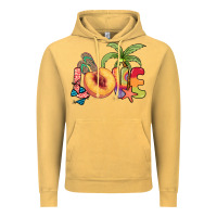 Vintage Mustard Love peach summer Vintage Hoodie - NancyCooperArtShop