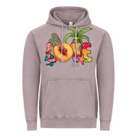 Vintage Zinc Love peach summer Vintage Hoodie - NancyCooperArtShop