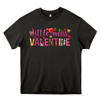 Asphalt little miss valentine Heavy Core Tee - NancyCooperArtShop
