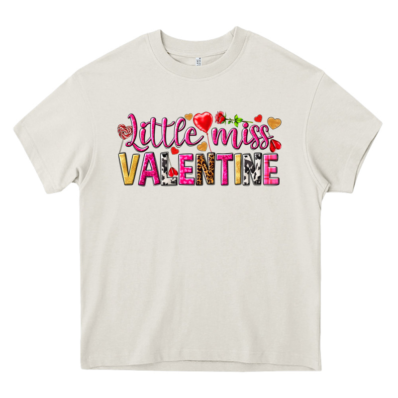 Little Miss Valentine Heavy Core Tee by NancyCooperArtShop | Teevron