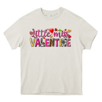 Cream little miss valentine Heavy Core Tee - NancyCooperArtShop