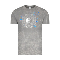 Cloud Rock yin yang with butterflies ancient chinese yin yang Vintage Tee - Craftify