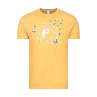 Yin Yang With Butterflies Ancient Chinese Yin Yang Vintage Tee | Teevron