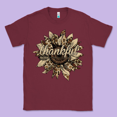 Thankful Sunflower Classic Tee Designed By Bettercallsaul