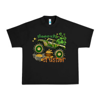 Black shamrock crusher Urban Heavy Tee - NancyCooperArtShop