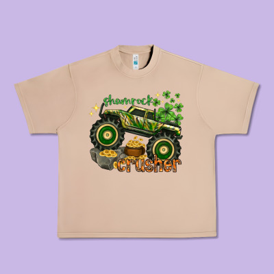 Shamrock Crusher Urban Heavy Tee Designed By Nancycooperartshop