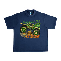 Navy shamrock crusher Urban Heavy Tee - NancyCooperArtShop