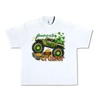 White shamrock crusher Urban Heavy Tee - NancyCooperArtShop