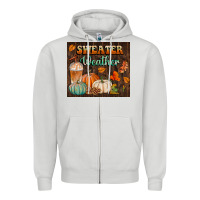 Dove Grey sweater weather tumbler Zipper Hoodie - BundleAndBundleShop